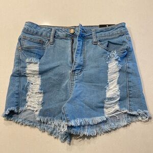 Fashion Nova Light Blue Jean Shorts